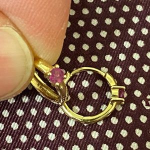 Mejuri 14k Mini Coloured Hoop (Pair)